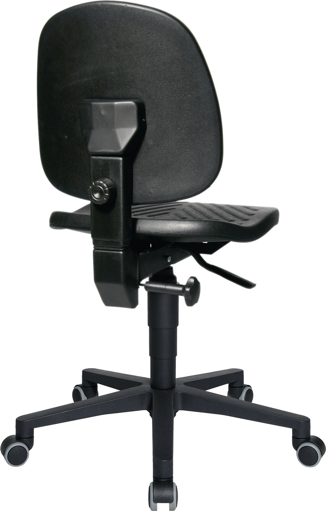 TOPSTAR Arbeitsdrehstuhl TEC 40 mit Polyurethanschaum, Permanentkontakt und Sicherheits-Doppelrollen