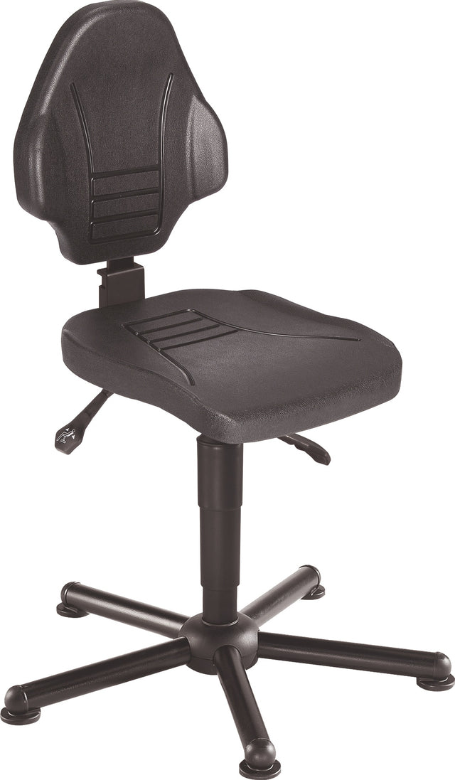 Arbeitsdrehstuhl W13 von MEY – XXL, 250 kg Tragfähigkeit, Polyurethanschaum, Bodengleiter