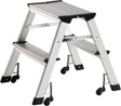 ALCO Klapptritt Stufen 2 Plattform-Höhe 440 mm Aluminium fahrbar