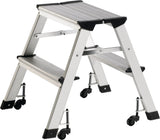 ALCO Klapptritt Stufen 2 Plattform-Höhe 440 mm Aluminium fahrbar