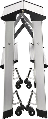 ALCO Klapptritt Stufen 2 Plattform-Höhe 440 mm Aluminium fahrbar