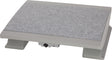 MAUL Fußstütze grau – stufenlos höhenverstellbar, 475 x 390 mm, für ergonomisches Sitzen