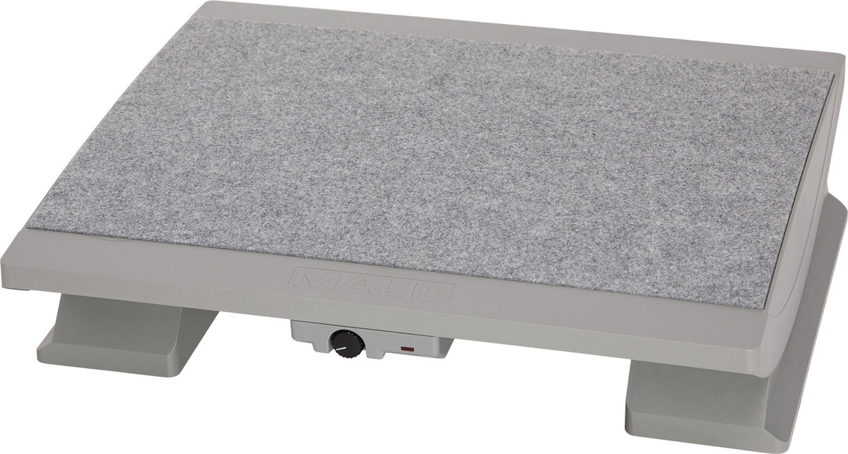 MAUL Fußstütze grau – stufenlos höhenverstellbar, 475 x 390 mm, für ergonomisches Sitzen