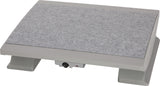 MAUL Fußstütze grau – stufenlos höhenverstellbar, 475 x 390 mm, für ergonomisches Sitzen