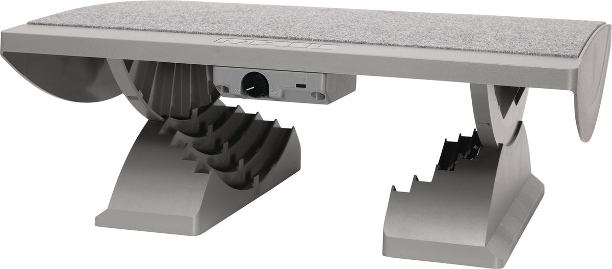 MAUL Fußstütze grau – stufenlos höhenverstellbar, 475 x 390 mm, für ergonomisches Sitzen