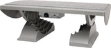 MAUL Fußstütze grau – stufenlos höhenverstellbar, 475 x 390 mm, für ergonomisches Sitzen