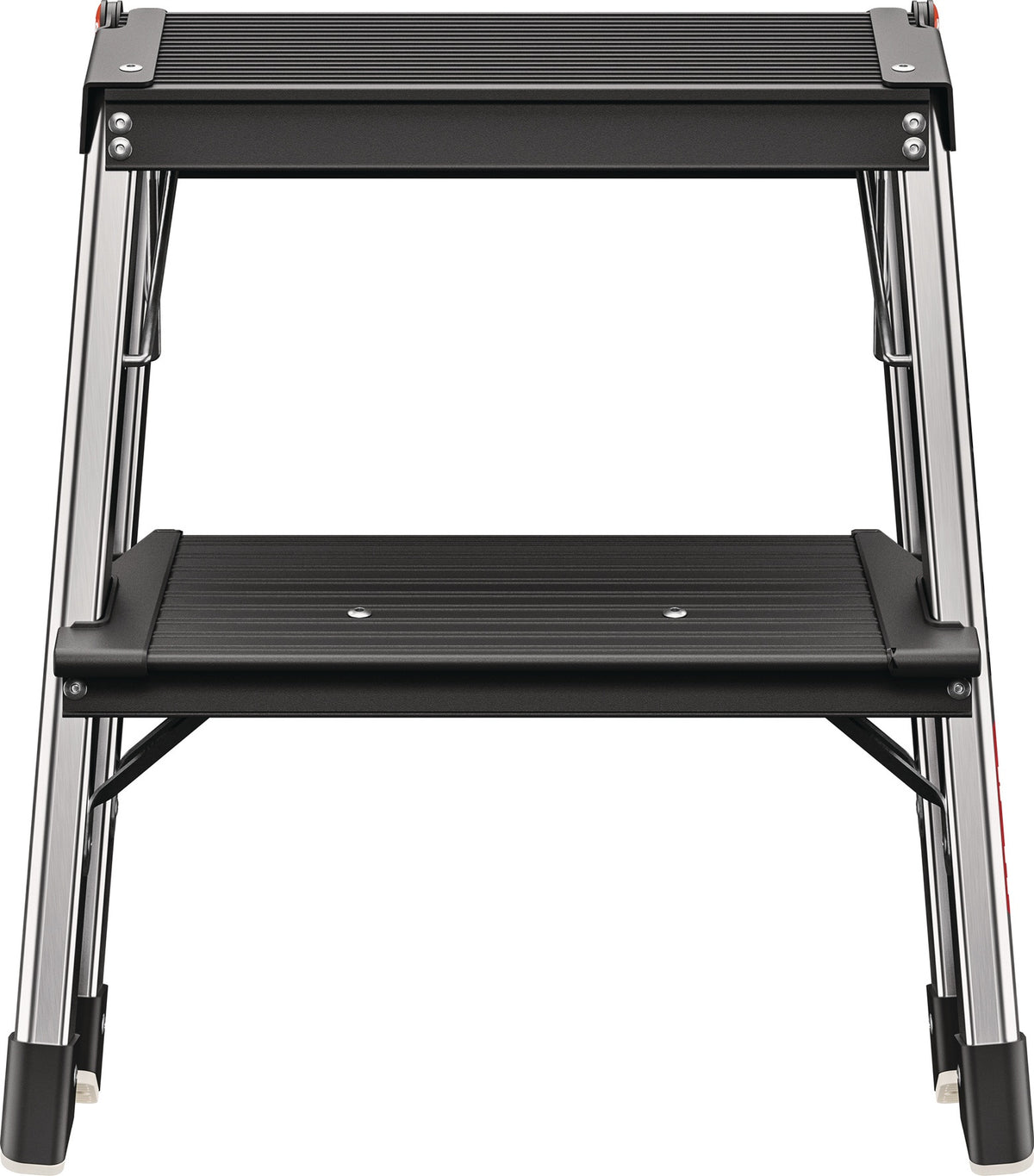HAILO Stahlrohr-Tritt Master D70 – 2 Stufen, Plattformhöhe 400 mm, bis 150 kg