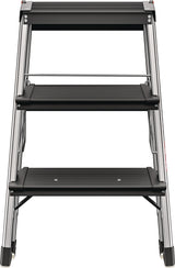 HAILO Stahlrohr-Tritt Master D70 – 2 Stufen, Plattformhöhe 400 mm, bis 150 kg