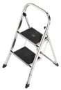 HAILO Klapptritt K70 mit 2 Stufen und Plattform, Aluminium, Stahl-Stufen, 150 kg