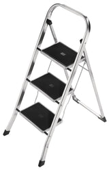 HAILO Klapptritt K70 mit 2 Stufen und Plattform, Aluminium, Stahl-Stufen, 150 kg