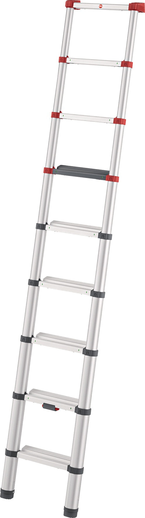 HAILO Teleskop-Anlegeleiter T100 Alu 9 Stufen bis 150 kg – ausziehbar & platzsparend