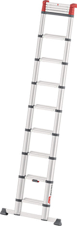 HAILO Teleskop-Anlegeleiter T100 Alu 9 Stufen bis 150 kg – ausziehbar & platzsparend