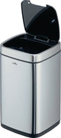 DURABLE Abfallsammler NO TOUCH 12L – Sensor-Tretabfallsammler Edelstahl metallic silber