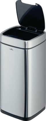 DURABLE Abfallsammler NO TOUCH 12L – Sensor-Tretabfallsammler Edelstahl metallic silber