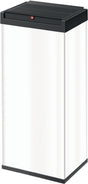 HAILO Abfallbehälter 52 l – Weiß, Stahlblech, Schwingdeckel, 763 x 339 x 260 mm