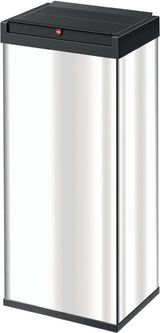 HAILO Abfallbehälter 52 l – Weiß, Stahlblech, Schwingdeckel, 763 x 339 x 260 mm