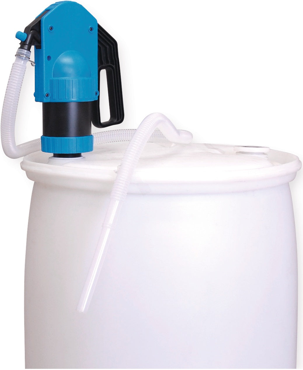 TECALEMIT Handhebelpumpe PP, PE, POM – 0,5 l/Hub für AdBlue und Wasser, 200-l-Fässer