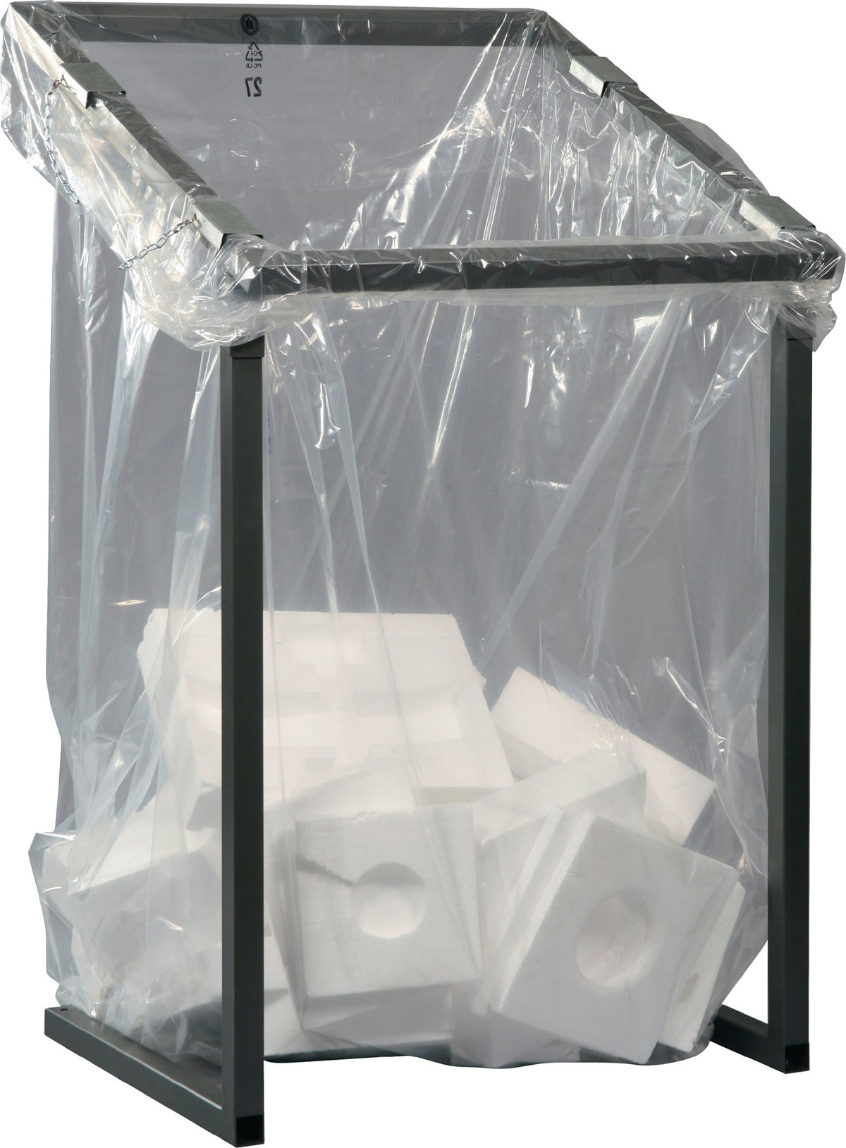 RENNER Abfallsammler 1000 l anthrazit-eisenglimmer DB703 stationär – H1230xB730xT695 mm