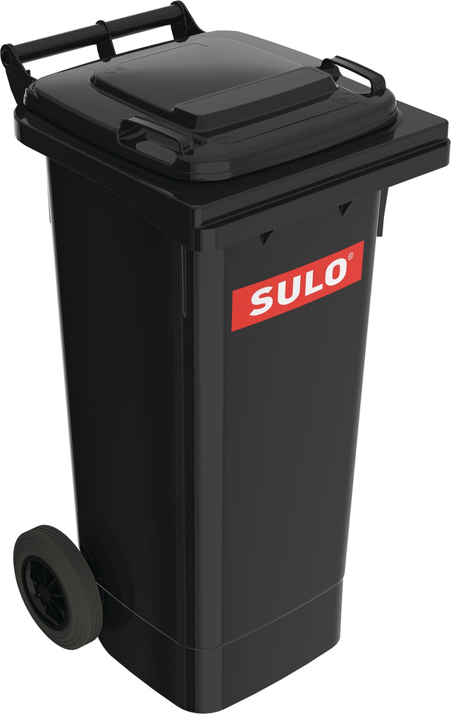 SULO Müllgroßbehälter 80 l HDPE anthrazitgrau fahrbar nach EN 840 – 5 Stück