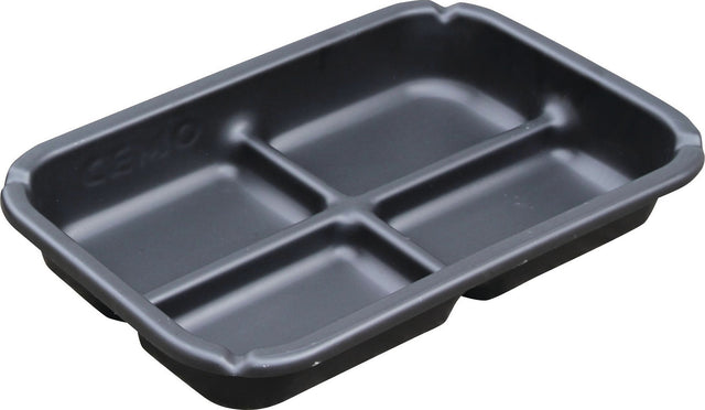 CEMO Auffangschale 20 l PE – Säurefeste Wanne mit 4-Kammer-System