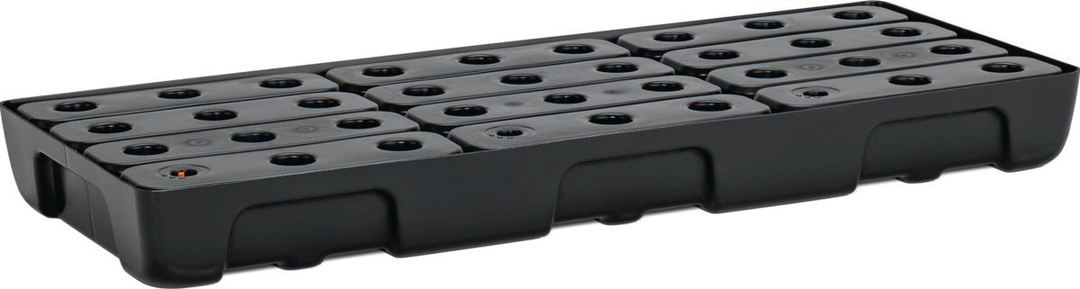 CEMO Regalwanne 21 l PE mit PE-Rost & Leckanzeiger – 976 x 395 x 95 mm