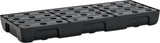 CEMO Regalwanne 21 l PE mit PE-Rost & Leckanzeiger – 976 x 395 x 95 mm