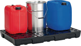 CEMO Regalwanne 21 l PE mit PE-Rost & Leckanzeiger – 976 x 395 x 95 mm