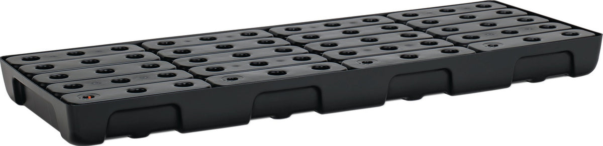 CEMO Regalwanne 21 l PE mit PE-Rost & Leckanzeiger – 976 x 395 x 95 mm
