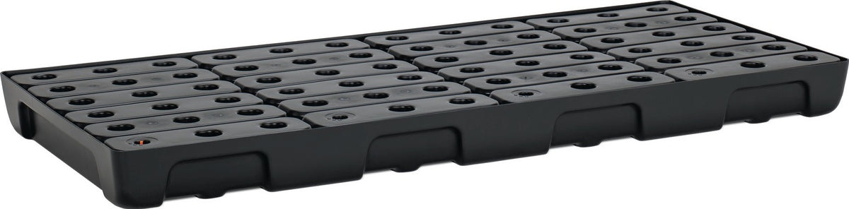 CEMO Regalwanne 21 l PE mit PE-Rost & Leckanzeiger – 976 x 395 x 95 mm