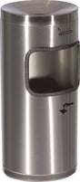 TKG Sicherheitswandascher Ø180xH410mm silberfarbig – Edelstahl Wandmodell mit Kippvorrichtung
