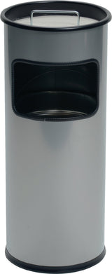 DURABLE Kombiascher Ø260xH620mm silber Stahlblech – 17 l Innenbehälter
