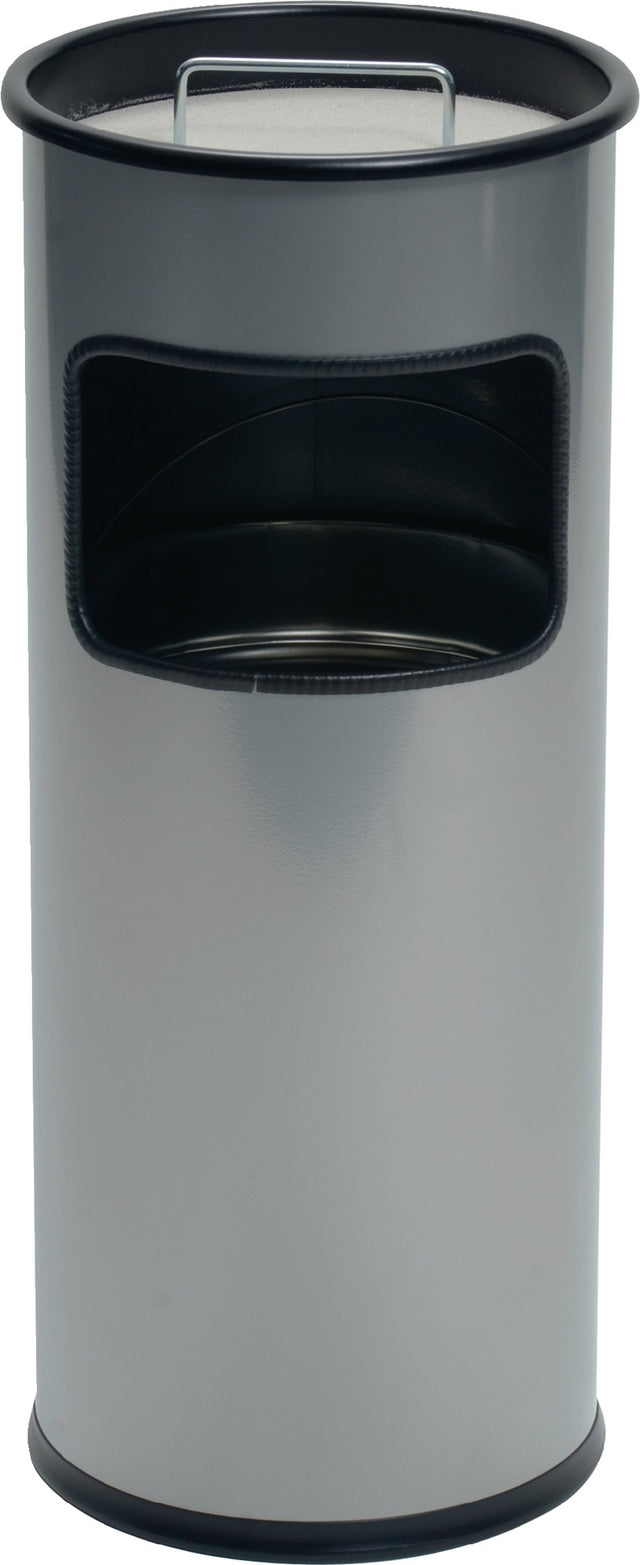 DURABLE Kombiascher Ø260xH620mm silber Stahlblech – 17 l Innenbehälter