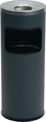 DURABLE Kombiascher Ø250xH630mm silber Stahlblech mit Flammenlöschkopf