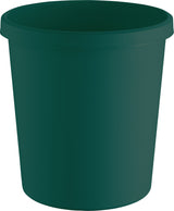 HELIT Papierkorb 18l mit Griffrand, dunkelrot, recycelter Kunststoff, H331xØ315mm