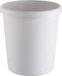 HELIT Papierkorb 18 l mit Griffrand, lichtgrau, Ø 315 mm, 6er-Pack