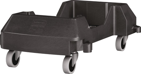 RUBBERMAID Fahrwagen mit 4 Lenkrollen für 60 l Wertstoffsammler – Schwarz, Polyethylen