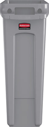 RUBBERMAID Wertstoffsammler 60 l grau mit Lüftungskanälen – bruchfest, ohne Deckel