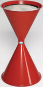 VAR Standascher D400xH730mm rot Stahlblech – Robuster Ascher mit Sieb