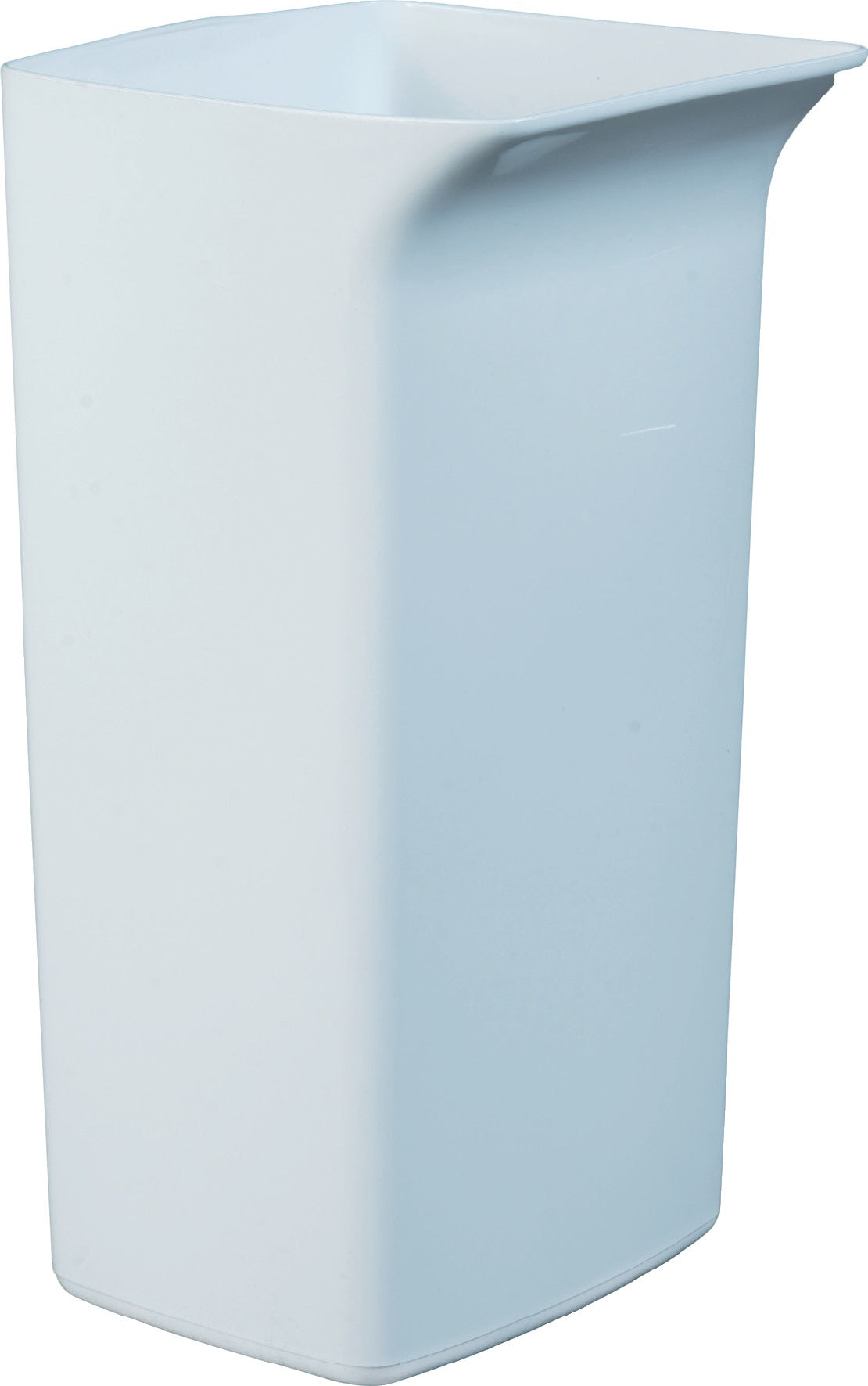 DURABLE Wertstoffsammler 40 l – weiß, ohne Deckel, Polyethylen, H590 x B320 x T360 mm