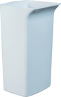 DURABLE Wertstoffsammler 40 l – weiß, ohne Deckel, Polyethylen, H590 x B320 x T360 mm