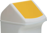 DURABLE Deckel PE gelb 330x330 mm mit Einwurfklappe für 40 l Abfallsammler
