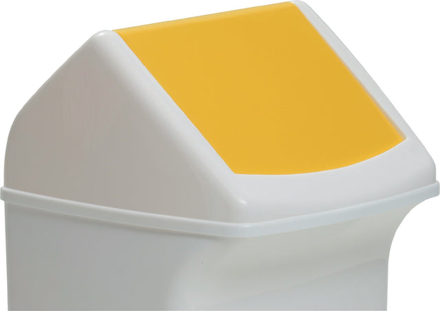 DURABLE Deckel PE gelb 330x330 mm mit Einwurfklappe für 40 l Abfallsammler