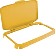DURABLE Klappdeckel PP gelb für 60 l Abfallbehälter – lebensmittelecht, 510 x 285 mm