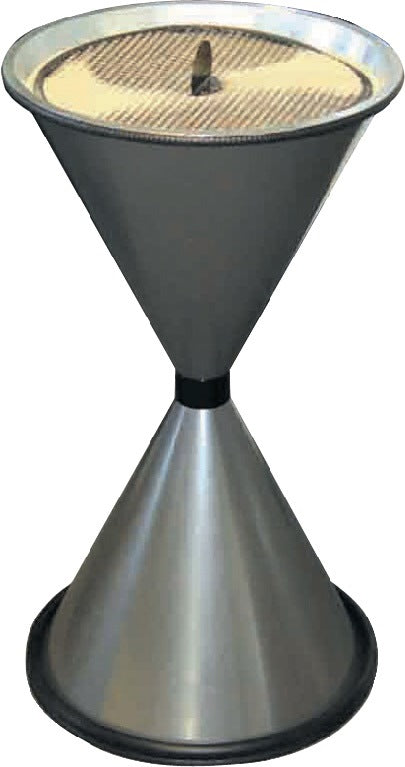 TKG Standascher D405xH770mm anthrazit Stahlblech – pulverbeschichtet mit Alu-Einlegeschale