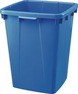 GRAF Abfall- und Wertstoffsammler 90 l – PE grau, H600 x B485 x T510 mm