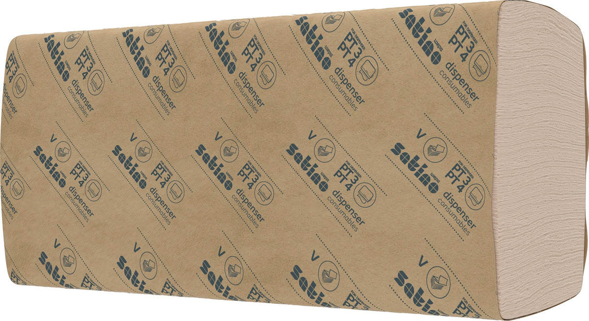 WEPA Handtuchrolle Satino PureSoft 314300 – 2-lagig, soft beige, 205 mm x 170 m, 6 Rollen