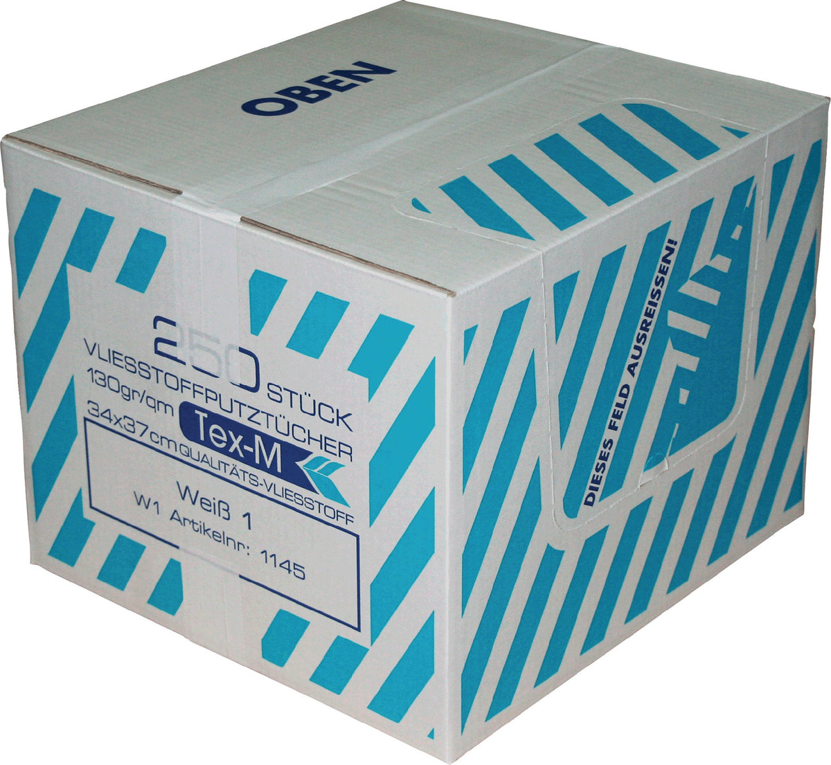 ITEX Putztuchvliesstoff dunkelbunt 370x340 mm 250 Stück im Spenderkarton