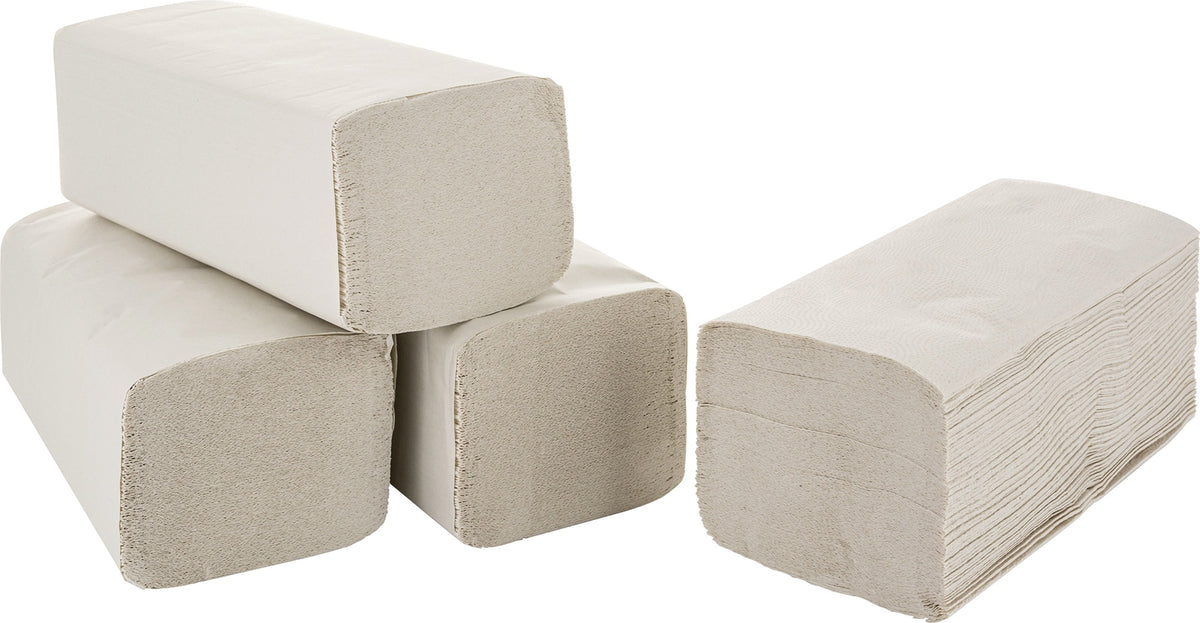 ELOS Falthandtuch ELOclean Basic 2-lagig weiß 240x230 mm – 4000 Tücher Recyclingpapier