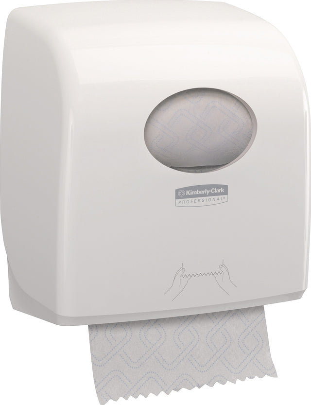 AQUARIUS SLIMROLL Rollenhandtuchspender klein – Kompakter Spender mit Restrollenfunktion
