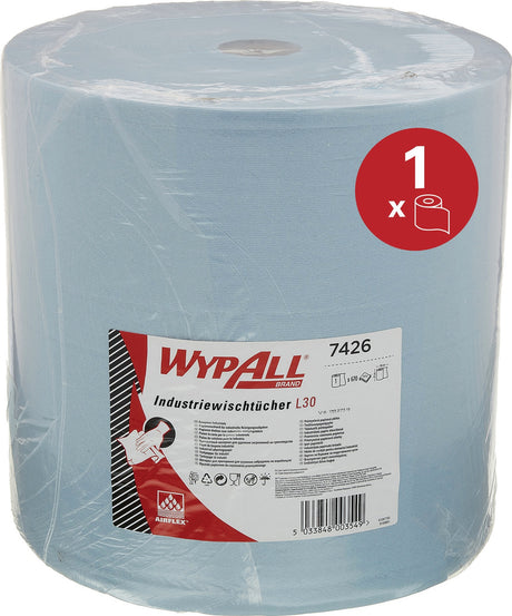 WYPALL Putztücher-Set mit Ständer, 1 Rolle Tücher und 10 Müllsäcken
